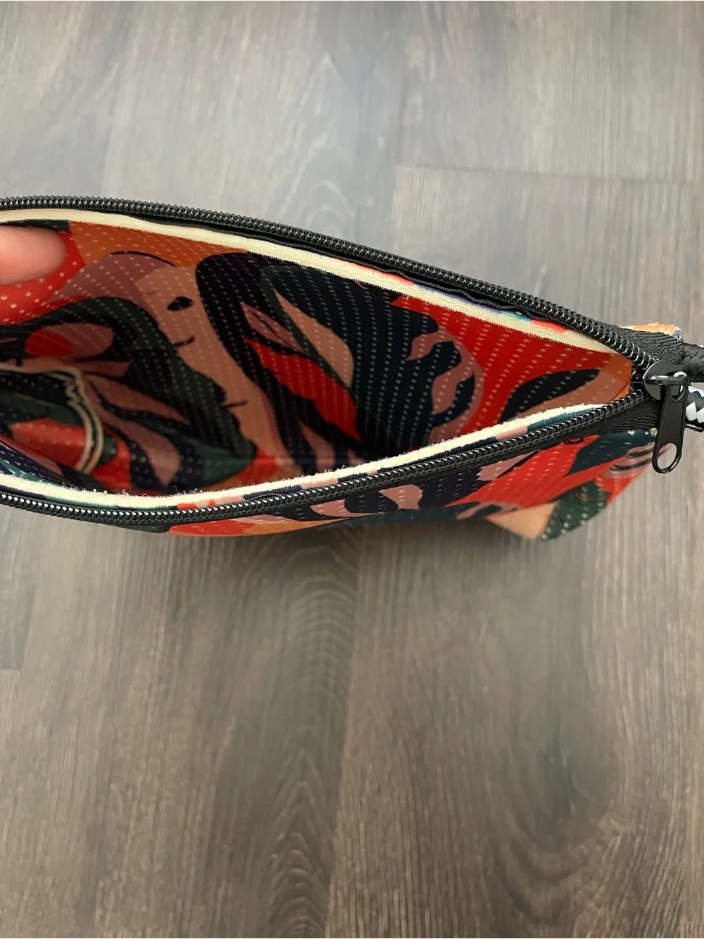 Multicolor Abstract Neoprene Cosmetic Pouch - Women's Bag